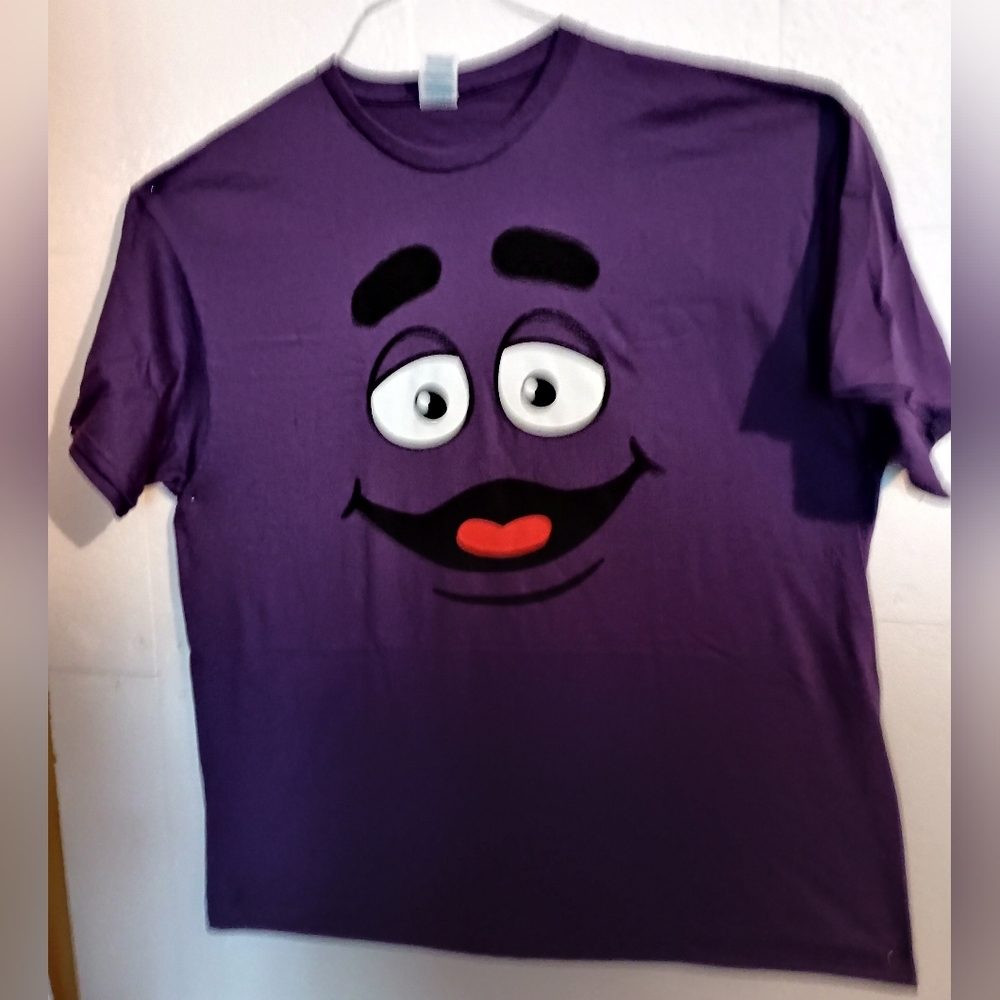 McDonalds Restaurants The Grimace Purple Face T-Shirt New NOS Sz XL